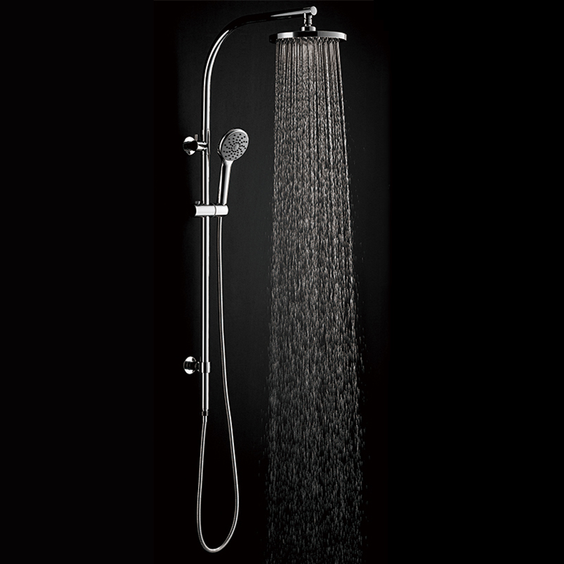 HL-3112 Brass multi Function Chromed Long Shower Column Set including rain shower ,handheld shower for Bathroom Featured Image
