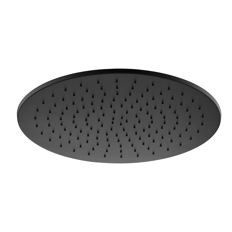 HL6304B 16 inch Big Size Matte Black Round Single Setting 304 Stainless Steel High Pressure Soft Spray Rain Shower Head for Bathroom Featured Image