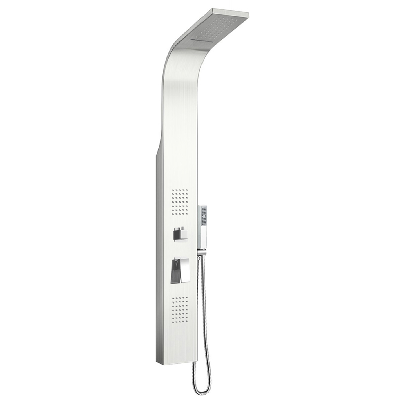 HL-2464 Wall mounted  Multi-Function Large size  Shower Panel tower system in stainless steel 304 material for Home Hotel Resort Featured Image