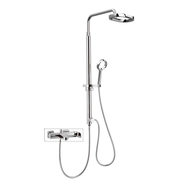 HL-2469 Stainless Steel Multi-Function Shower Panel with Rainfall Waterfall Massage Rain Shower Head and Hand Shower for Bathroom Featured Image